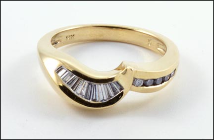 Diamond Band in 14K Yellow Gold MAIN
