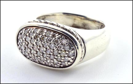 David Yurman Diamond Ring in Sterling Silver MAIN