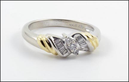 Diamond Band in 14K Two-Tone Gold MAIN