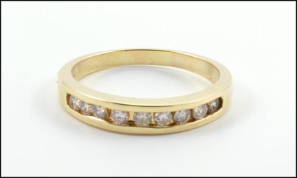 Diamond Band in 14K Yellow Gold MAIN