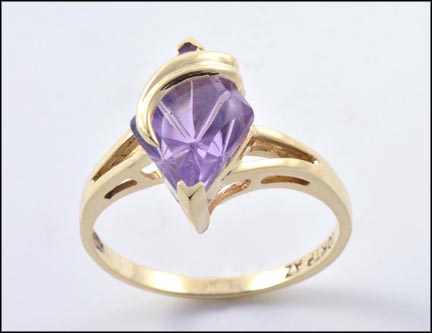 Amethyst Ring in 10K Yellow Gold MAIN