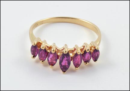 Ruby Ring in 14K Yellow Gold LARGE