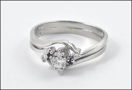 Diamond Wedding Set in 14K White Gold MAIN