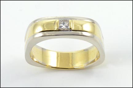 Men's Diamond Band in 14K Two-Tone Gold MAIN