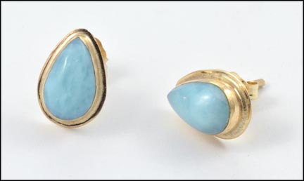 Larimer Stone Earrings in 14K Yellow Gold MAIN