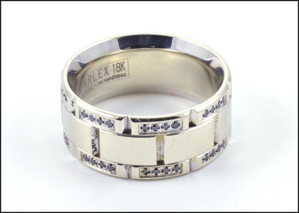 Carlex Diamond Band in 18K White Gold MAIN