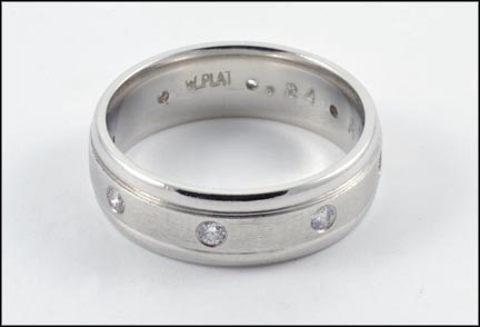 Diamond Band in Platinum LARGE