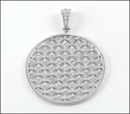 Diamond Pendant in 14K White Gold MAIN
