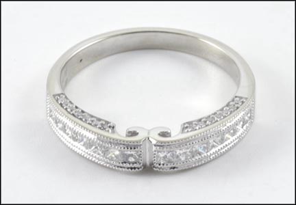 Diamond Band in 18K White Gold LARGE