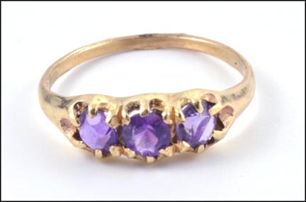 Vintage Amethyst Ring 1910-20 in 10K Yellow Gold MAIN