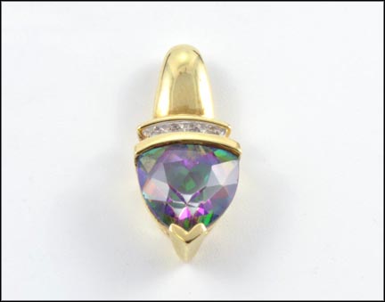 Mystic Topaz Pendant in 10K Yellow Gold MAIN