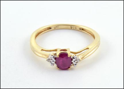 Ruby Ring in 10K Yellow Gold MAIN
