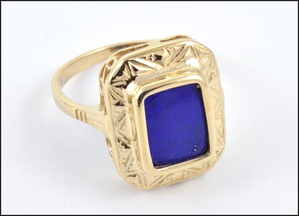 Lapis Ring in 14K Yellow Gold MAIN