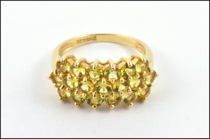 Citrine Cluster Ring in 14K Yellow Gold MAIN