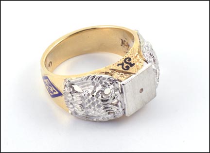 Masonic 32nd Degree Mount in 10K Yellow Gold MAIN