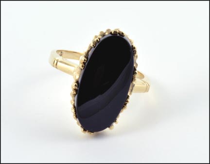 Onyx Ring in 10K Yellow Gold MAIN