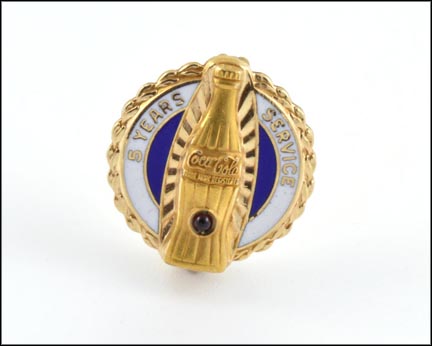 5 Year Service Pin, Coca-Cola in 10K Yellow Gold MAIN