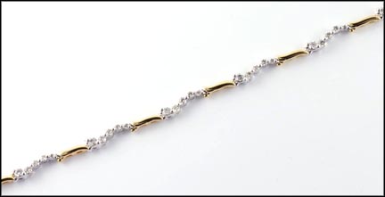 Diamond Bracelet in 14K Two-Tone Gold MAIN