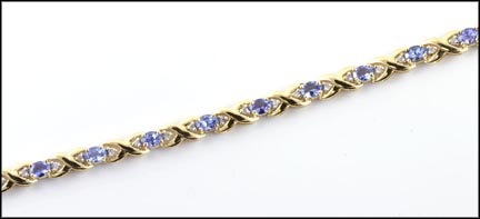 Tanzanite Bracelet in 14K Yellow Gold MAIN