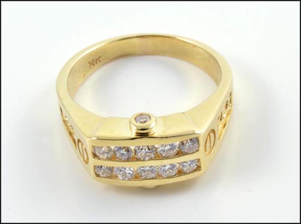 Men's Diamond Ring in 14K Yellow Gold MAIN