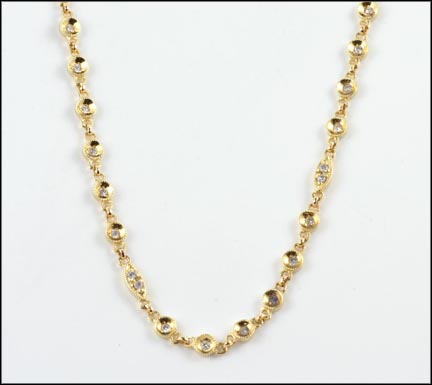 Diamond Necklace in 14K Yellow Gold MAIN