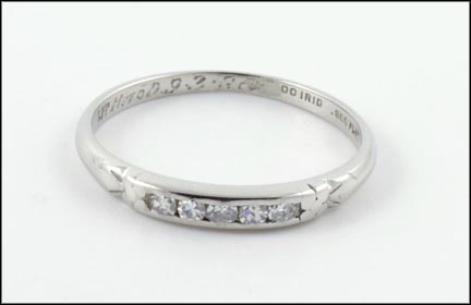 Diamond Band in Platinum LARGE