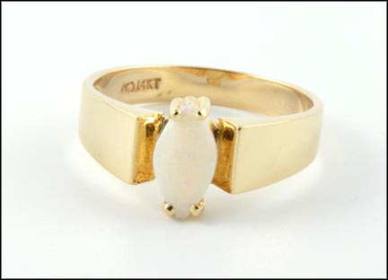 Opal Ring in 14K Yellow Gold LARGE