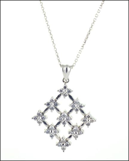 Diamond Pendant in 14K White Gold MAIN