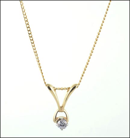 Diamond Necklace in 14K Yellow Gold MAIN