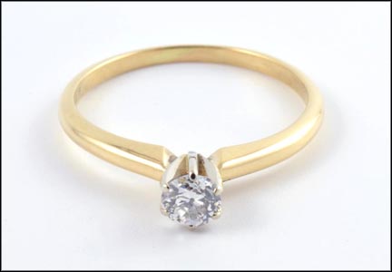 Diamond Engagement Ring in 14K Yellow Gold MAIN