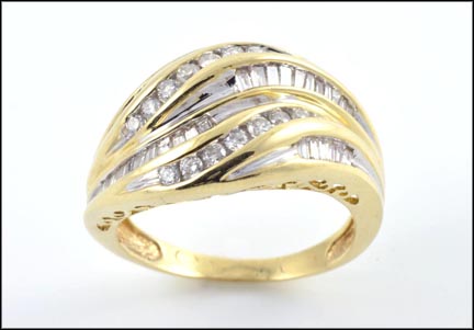 Diamond Band in Yellow Gold MAIN