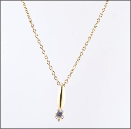 Diamond Necklace in 14K Yellow Gold MAIN