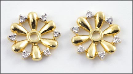 Earring Jackets in Yellow Gold MAIN