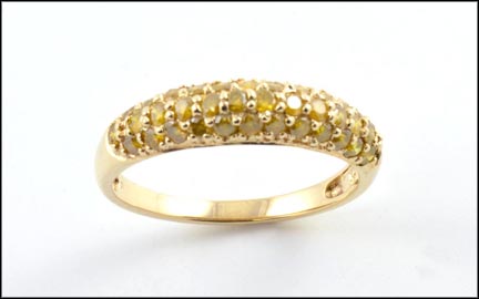 Yellow Sapphire Band in 14K Yellow Gold LARGE