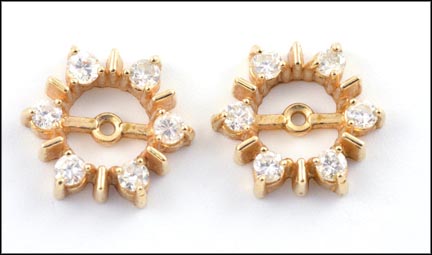 Diamond Earring Jackets in 14K Yellow Gold MAIN