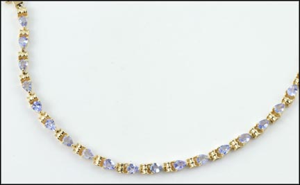 Tanzanite Bracelet in 14K Yellow Gold MAIN