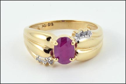 Ruby Ring in 10K Yellow Gold MAIN