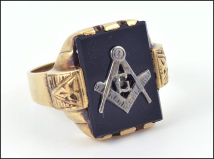 Masonic 32nd Degree Ring, 1925-35 in 10K Yellow Gold MAIN