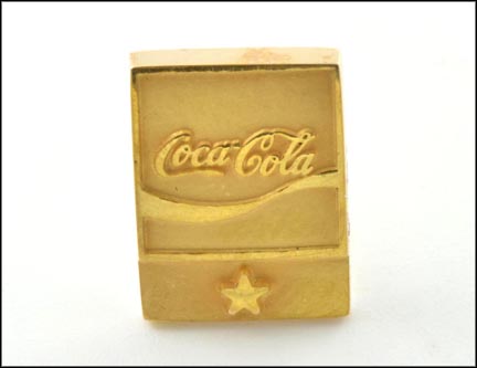 Coca Cola Tie or Lapel Pin in 10K Yellow Gold MAIN