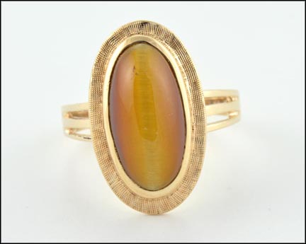 Tiger Eye Ring in 10K Yellow Gold MAIN