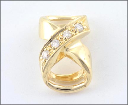 Diamond Infinity Slide in Yellow Gold MAIN