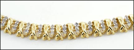 Diamond Bracelet in 10K Yellow Gold MAIN