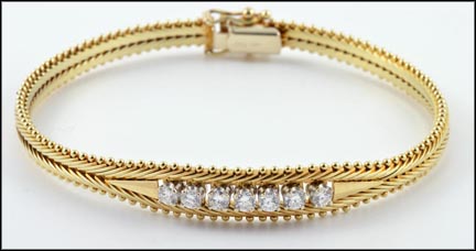 Diamond Bracelet in 14K Yellow Gold MAIN