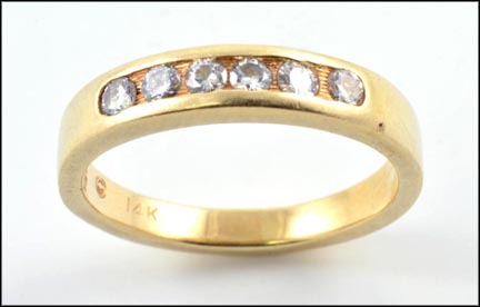 Diamond Band in 14K Yellow Gold MAIN