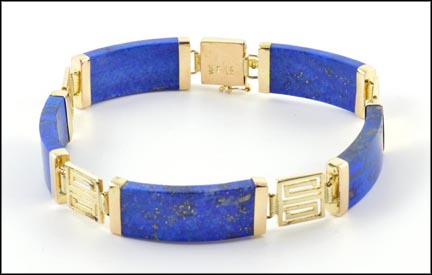 Lapis Bracelet in 14k Yellow Gold MAIN