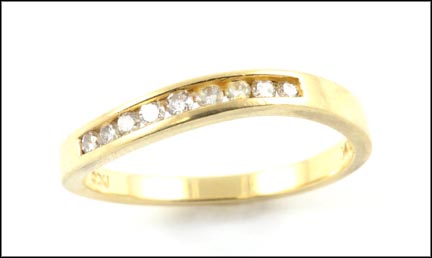 Diamond Band in 14k Yellow Gold MAIN