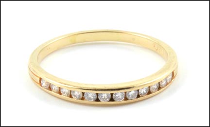 Diamond Band  in 14k Yellow Gold MAIN