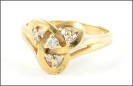 Trillion Ring in 14K Yellow Gold MAIN