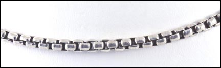 David Yurman Box Chain with 14K Logo on clasp in Sterling Silver LARGE
