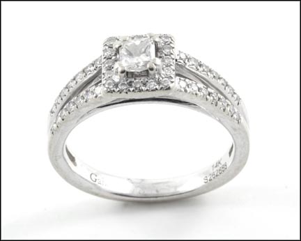 Diamond Engagement Ring in 14K White Gold MAIN